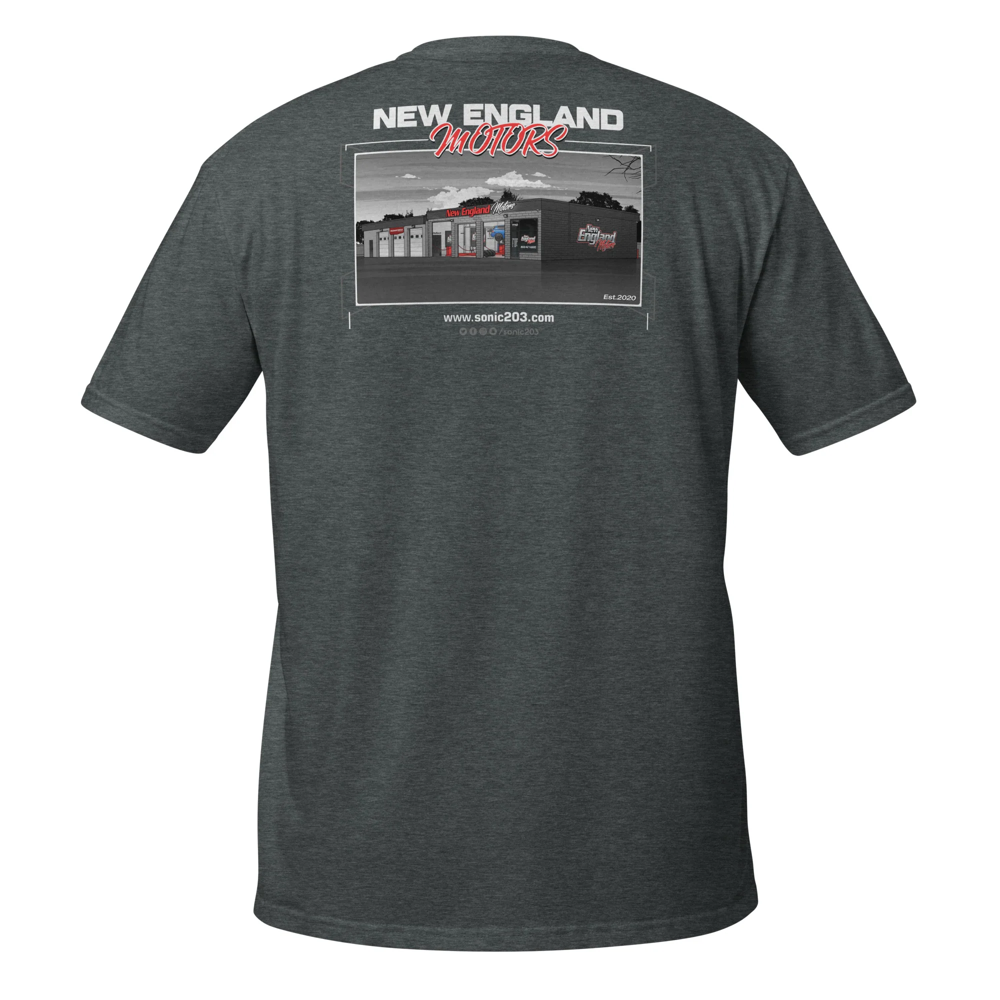 New England Motors Tee Shirt "Garage" - Image 6