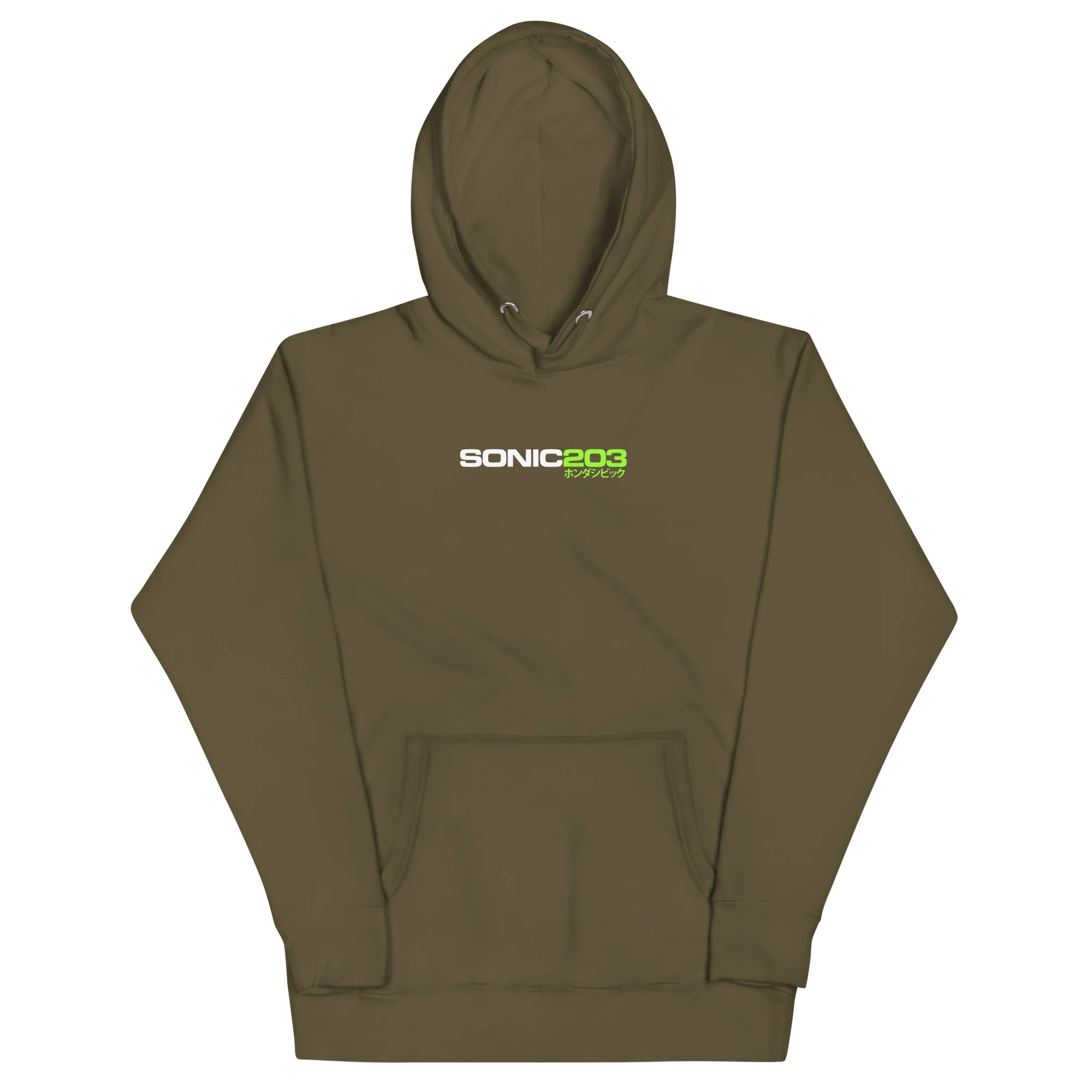 Sonic203 Hoodie Green Logo - Image 5