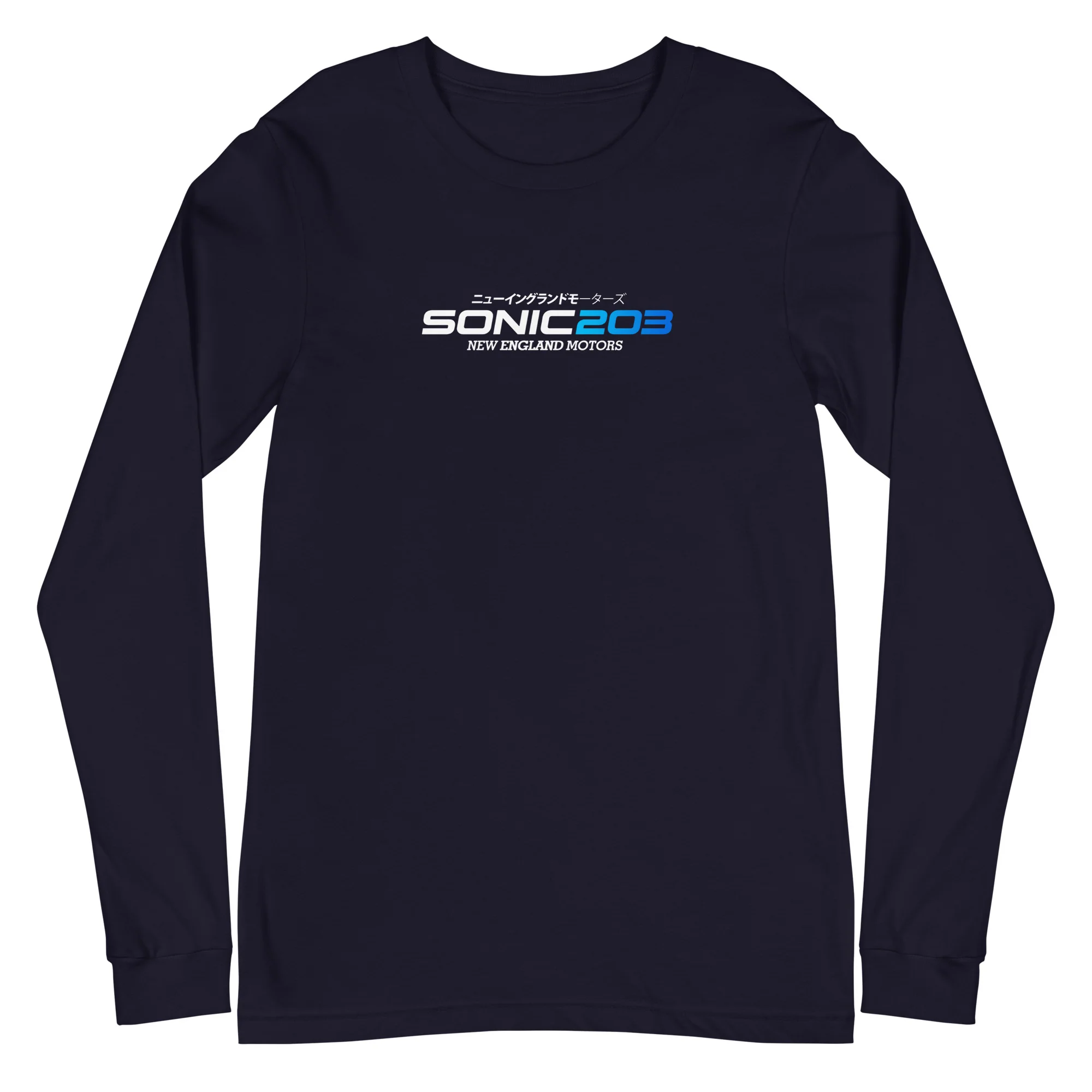 Sonic203 Long Sleeve white/blue Logo! - Image 3