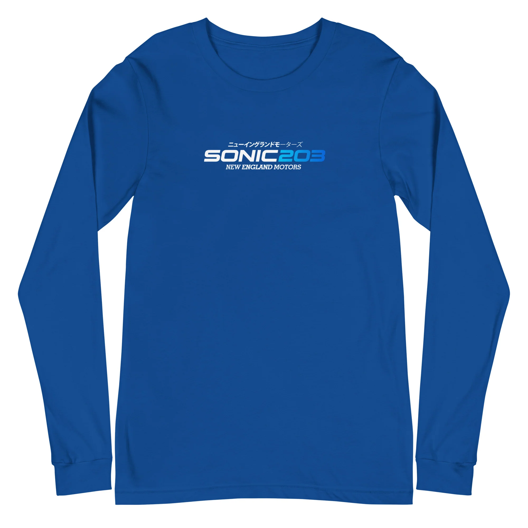Sonic203 Long Sleeve white/blue Logo! - Image 5